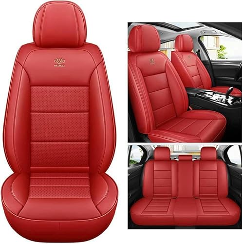 UQABS Auto Sitzbezüge Sets,für Hyundai Elantra Solaris Tucson Zhiguli Veloster Getz Creta I20 I30 Ix35 I40，Universal Autositzbezüge、Airbag kompatibel-Rot von UQABS