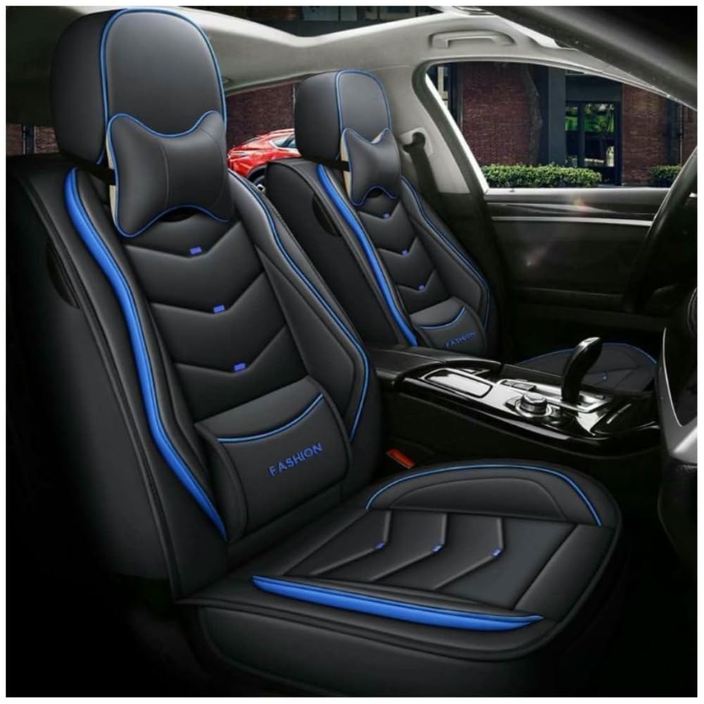 UQABS Auto Sitzbezüge Sets,für Kia Sportage/Kx5(Ql) 4.Gen 2016 2017 2018 2019 2020 2021，Universal Autositzbezüge、Airbag kompatibel-Blau von UQABS