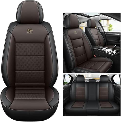 UQABS Auto Sitzbezüge Sets,für Nissan Qashqai 2016 2017 2018 2019,，Universal Autositzbezüge、Airbag kompatibel-Schwarz Und Braun von UQABS