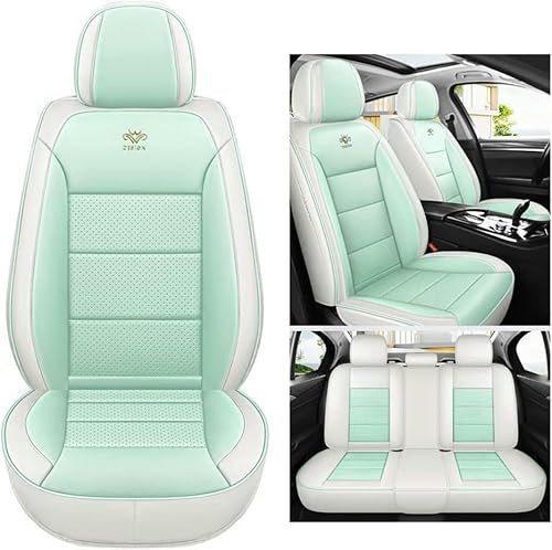 UQABS Auto Sitzbezüge Sets,für Vw Volkswagen Tiguan Allspace Magotan Scirocco Phaeton Passat，Universal Autositzbezüge、Airbag kompatibel-Grün von UQABS