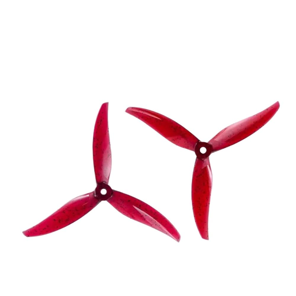 12 Paar Proxy 5127.5 Drei 5-Zoll-Freestyle-Propeller 2207-Motor kompatibel mit FPV-Freestyle-Drohnen(Phoenix Red) von UQXJK