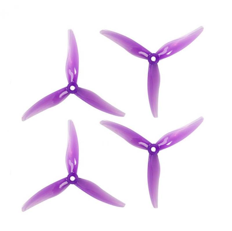 16 Stück 5 Zoll 3-Propeller CW CCW 51477 Kompatibel mit 2206–2407 Motoren kompatibel mit 4S 6S RC FPV Racing Drohnen(PURPLE) von UQXJK