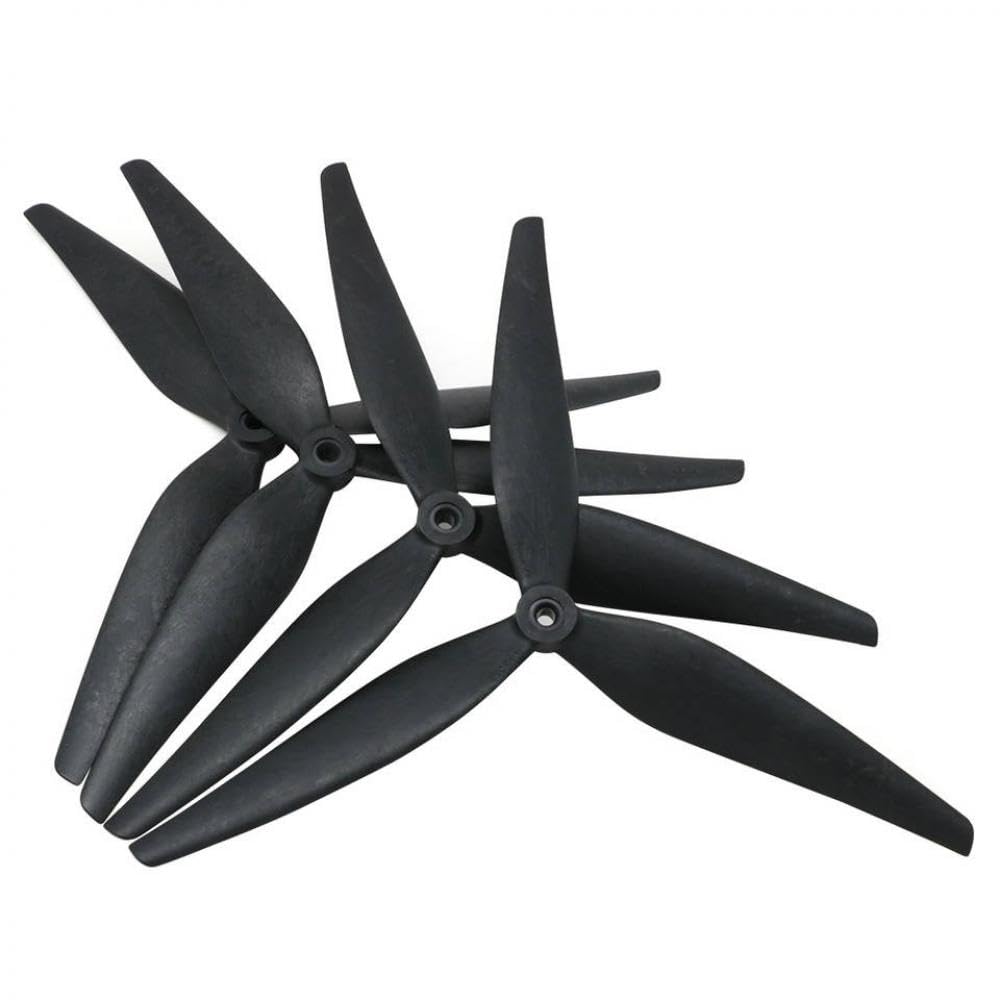 2 Paar 10X5X3 9X5X3 1050 9050 schwarze kohlenstoffverstärkte Nylon-3-Propeller, kompatibel mit RC FPV-Drohnen(HQ 10x5x3-4PCS) von UQXJK