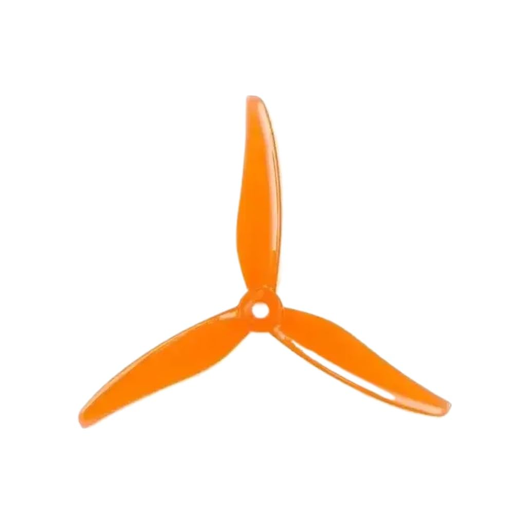 24 Stück 12 Paar 5 Zoll 51466 V2 Tri- und Bi-Propeller CW CCW kompatibel mit bürstenlosen Motor-FPV-Renndrohnen(12pairs Orange) von UQXJK