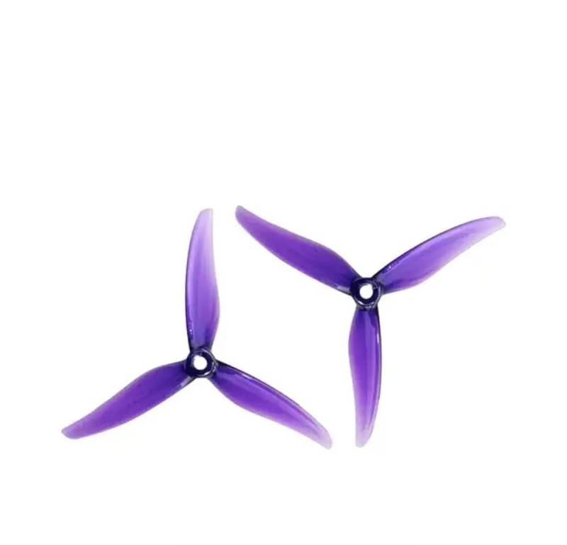 24 Stück 12 Paare 5 Zoll 3 Tri-Propeller FPV Racing Drohne kompatibel mit 2207 2306 bürstenlosen Motoren Fury 5131.0(12 pairs Purple) von UQXJK