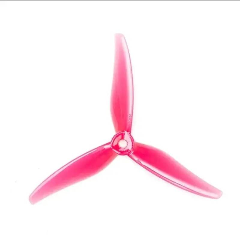 24 Stück 51466 V2 5 Zoll 3 Tri-Propeller kompatibel mit bürstenlosem Motor FPV Racing Drone CW CCW(12pairs Pink) von UQXJK