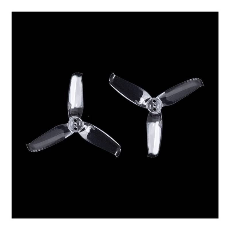 2540 3 Propeller 2,5 x 4,0 Kompatibel mit FPV, kompatibel mit 1105 Motoren, CW-CCW-Rotation(TRANSPARENT 4PAIR) von UQXJK