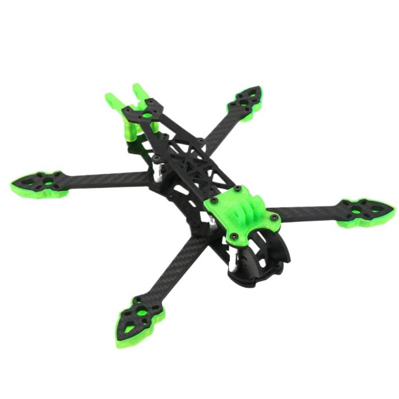 5-Zoll-240-mm-FPV-Racing-Drohnenrahmen-Kit mit 3K-Kohlefaserarmen, kompatibel mit RC-FPV-Freestyle- und DIY-Projekten(Frame with print) von UQXJK