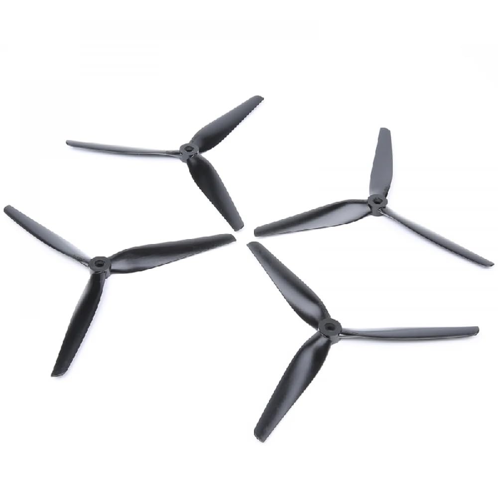 8040 8X4X3 3- Schwarzes Glasfaser-Nylon-Propeller-Set, kompatibel mit 8-Zoll-Multirotor-X-Klasse-MacroQuad-FPV-Drohnen (2CW 2CCW)(2Pairs-HQ8X4X3(4PC)) von UQXJK