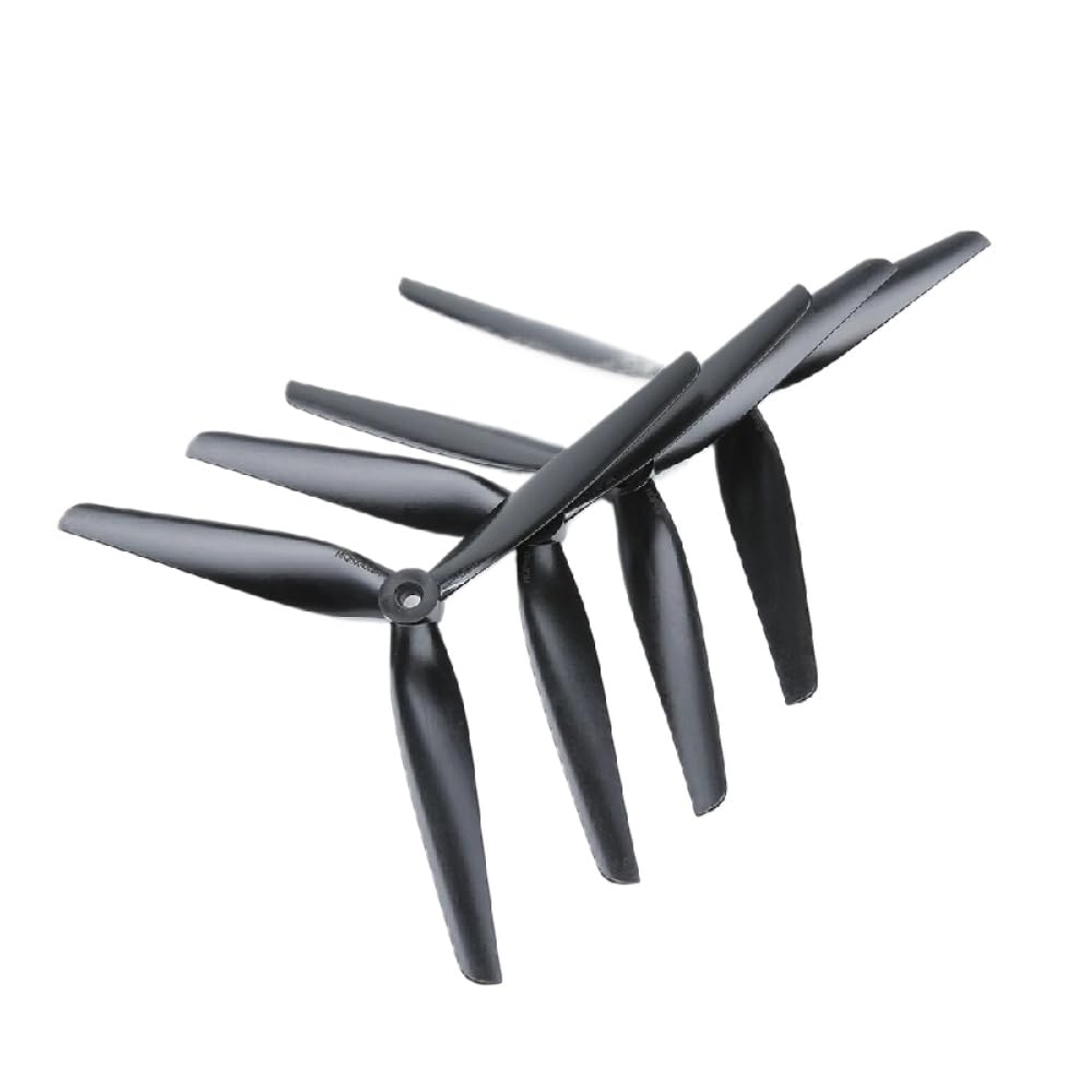 8040 8X4X3 3- Schwarzes Glasfaser-Nylon-Propeller-Set, kompatibel mit 8-Zoll-Multirotor-X-Klasse-MacroQuad-FPV-Drohnen (2CW 2CCW)(4Pairs-HQ8X4X3(8PC)) von UQXJK