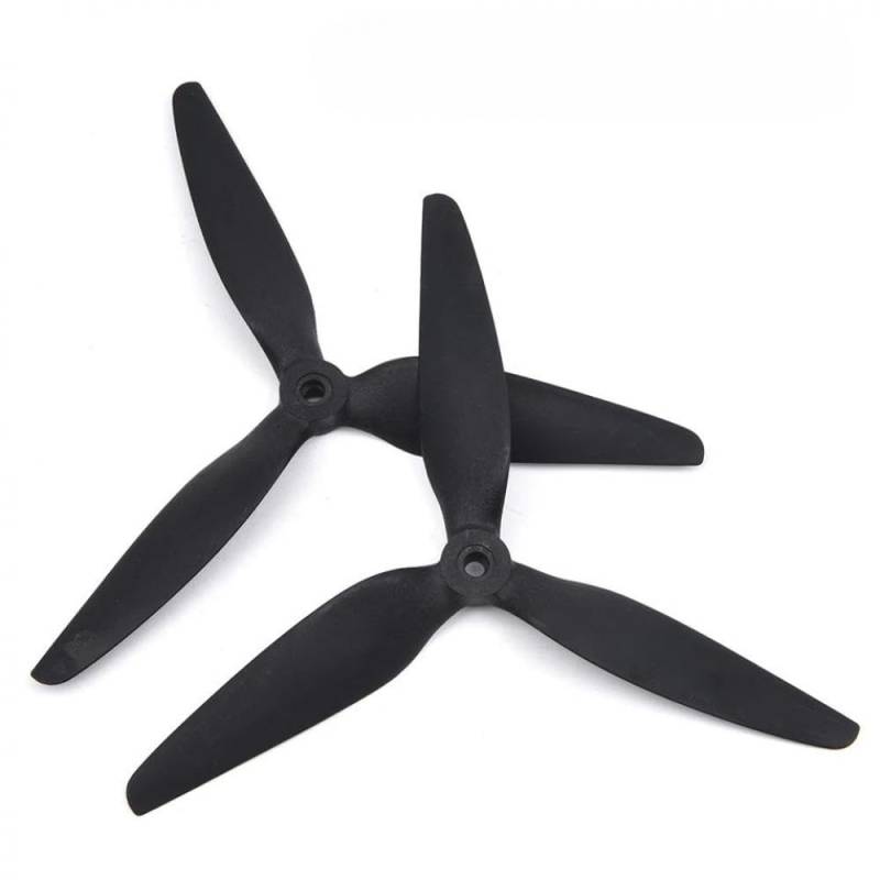 8045 8x4x3 8 Zoll Tri-CW CCW Propeller RC kompatibel mit FPV Freestyle Drone Schwarzes glasfaserverstärktes Nylon(8X4.5X3-1Pair) von UQXJK