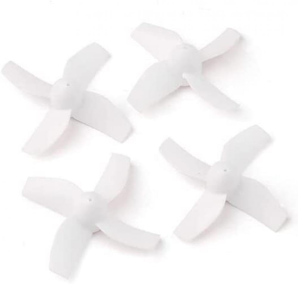 Drohnenzubehör, kompatibel mit Inductrix E010 Tiny6 FPV, 31 mm 3–4 CW CCW Propeller, 16 Paar und austauschbarem 614 615 Motor Kompatibel mit gebürstete Tinywhoop-Drohne(16PAIRS 4BLADE WHITE) von UQXJK