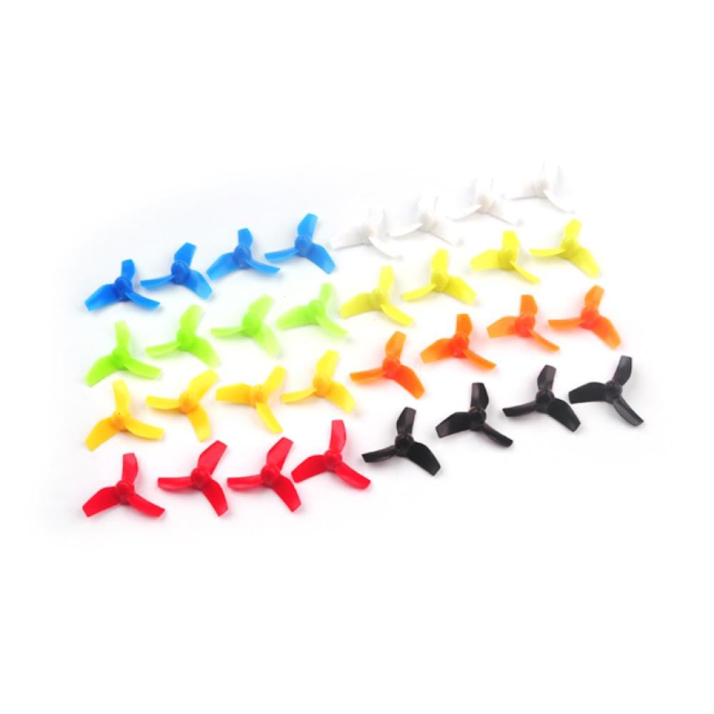 Inductrix E010 Tiny6 FPV 31 mm CW CCW Propeller 16 Paare kompatibel mit gebürstetem Tinywhoop Drone 614 615 Motor 0,8 mm(16PAIRS 3BLADE BLACK(ONLY BLACK)) von UQXJK