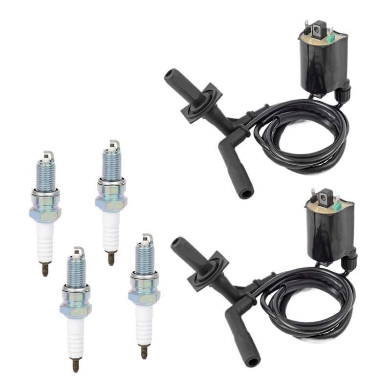 Kompatibler Zündspulensatz-Zündkerzenstecker Kompatibel mit das Modell VT1100 1100 1987–2007 von UQXJK