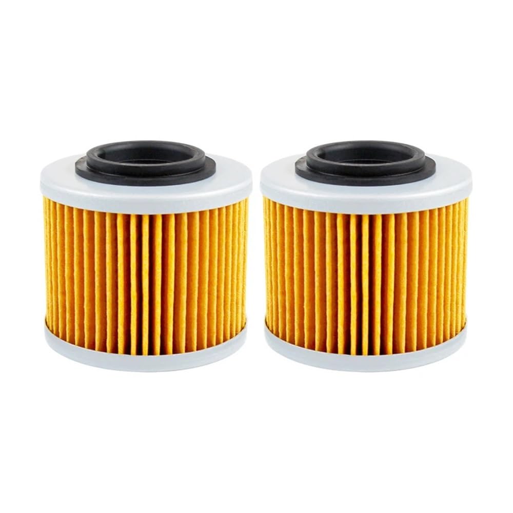 Motorrad-Ölfilter, kompatibel mit Dakar 650 2005–2008, Bizon 650 Classic 2004 und BB1 Biposto Supermoto 650 1995–1997(2PCS-Yellow) von UQXJK