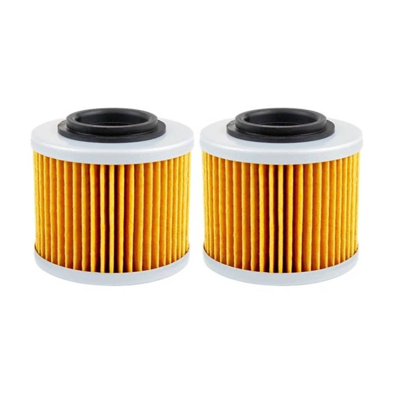 Motorrad-Ölfilter, kompatibel mit Dakar 650 2005–2008, Bizon 650 Classic 2004 und BB1 Biposto Supermoto 650 1995–1997(2PCS-Yellow) von UQXJK