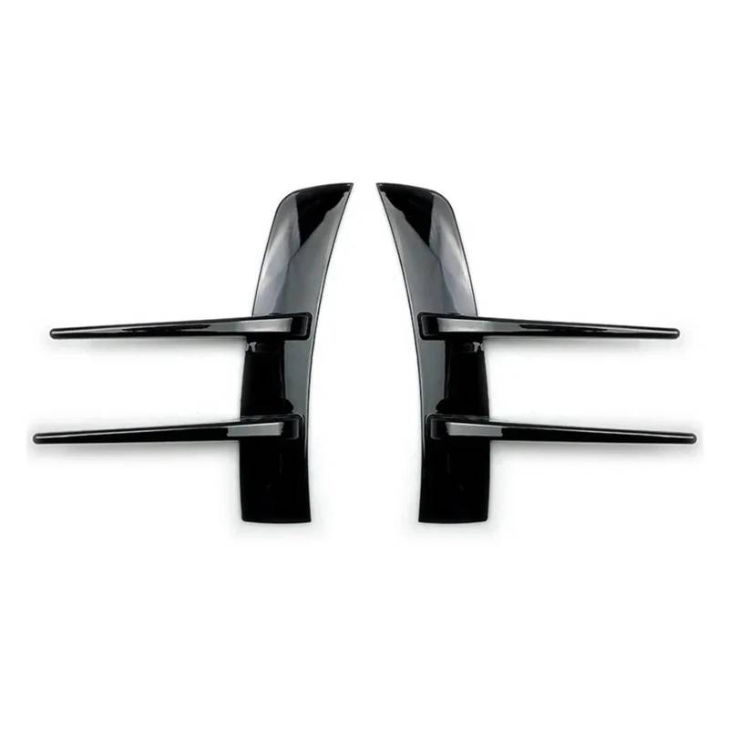 Auto-Frontspoiler 2Pcs Auto Zubehör Auto Vorne Stoßstange Hinten Seite Air Vent Splitter Spoiler Canard Auto Seite Vent Trim Spoiler Canards Splitter Frontstoßstange(Schwarz 2St) von URAGER