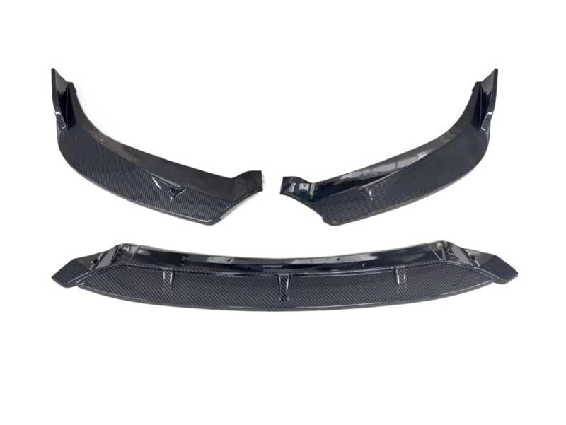 Auto-Frontspoiler 3PCS Für Nissan Für Sentra Für Sylphy 2016 2017 2018 2019 Vorderen Stoßfänger Lip Spoiler Splitter Diffusor Abnehmbare Körper Kit Abdeckung Schutz Frontstoßstange(Kohlefaser-Optik) von URAGER