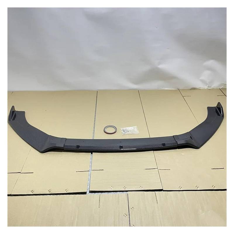 Auto-Frontspoiler 3PCS Für VW Für Golf 7 7,5 MK7 MK 7,5 Für GTI Für GTD R Für Linie 2012-2020 Auto Front Stoßstange Splitter Lip Spoiler Körper Kit Glanz Schwarz Frontstoßstange(Carbon Look) von URAGER