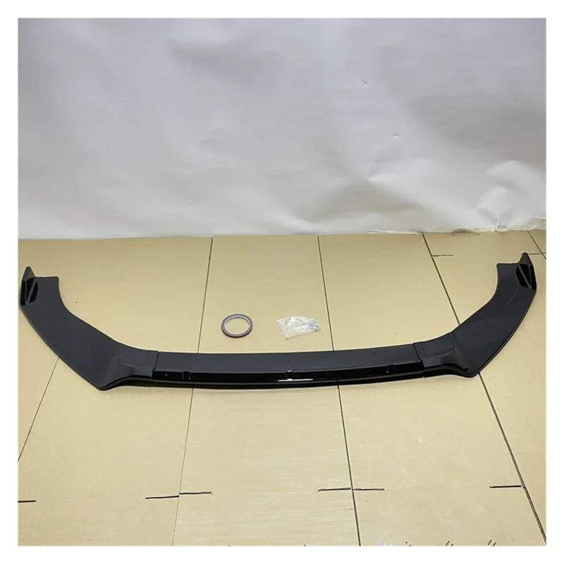 Auto-Frontspoiler 3PCS Für VW Für Golf 7 7,5 MK7 MK 7,5 Für GTI Für GTD R Für Linie 2012-2020 Auto Front Stoßstange Splitter Lip Spoiler Körper Kit Glanz Schwarz Frontstoßstange(Gloss Black) von URAGER