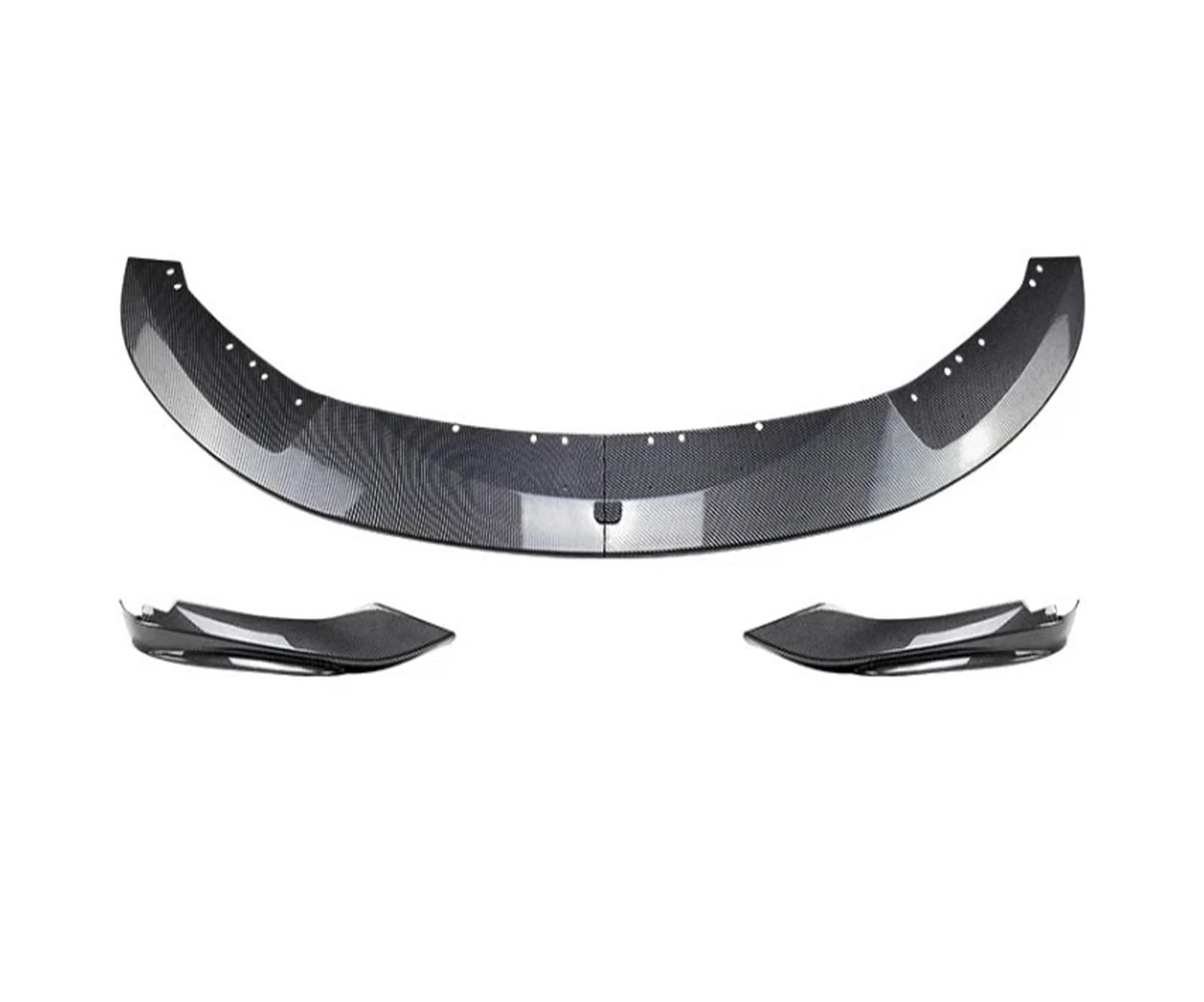 Auto-Frontspoiler 4-teilige Frontstoßstangenlippe Aus ABS-glänzendem Schwarz Oder Kohlefaser-Look, Spoiler Für 4er-Serie F32 F33 F36 420i 430i 420d M440i 2014–2020 Frontstoßstange(Glossy Black) von URAGER