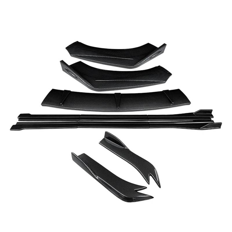 Auto-Frontspoiler Für A3 2014 2015 2016 2017 2018 2019 Modifikation Auto Frontstoßstange Splitter Lip Body Kit Spoiler Seitenschweller Erweiterungen Heckwickelwinkel ABS. Frontstoßstange(Kohlefaser-Op von URAGER