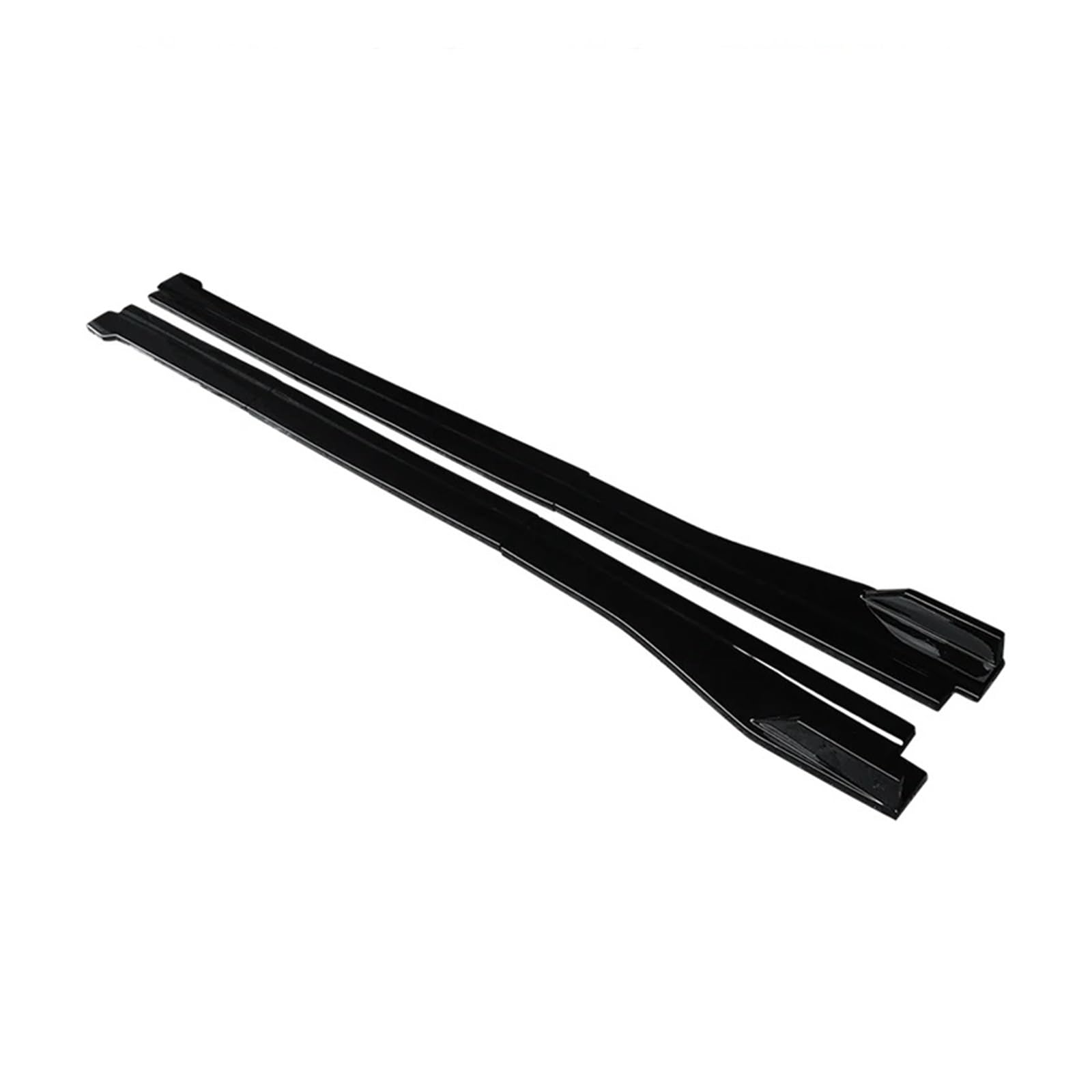 Auto-Frontspoiler Für Benz Für C-Klasse W204 C63 2007-10 11 12 13 2014 Auto Seite Rock Verlängerung Körper Schürze Lip Splitter Winglet Seitliche Schaufel Carbon ABS Frontstoßstange(Gloss Black) von URAGER