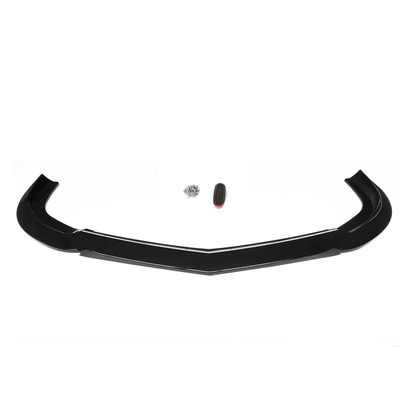 Auto-Frontspoiler Für Benz W204 C Klasse Limousine C63 Für AMG 2008 2009 2010 2011 Auto Frontschürze Spoiler Lip Unteren Splitter Klinge Körper Kit Frontstoßstange(Glossy Black) von URAGER