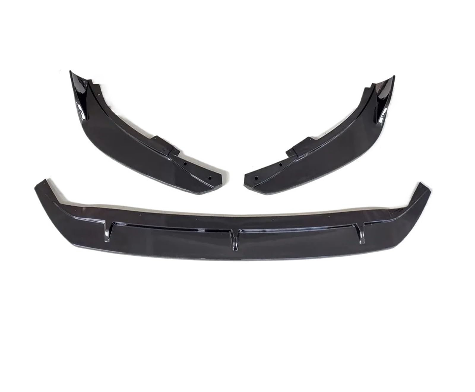 Auto-Frontspoiler Für Ford Für Focus 4th Für Gen Mk4 Für ST-Linie 2018 2019 2020 2021 ABS Material Frontschürze Lippe Kinn Splitter Dekoration Tuning Zubehör Frontstoßstange(Glossy Black) von URAGER