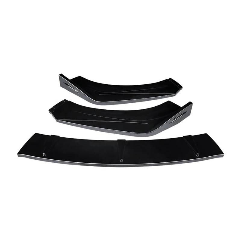 Auto-Frontspoiler Für Mitsubishi Für Outlander 2015-2020 Auto Körper Kit Zubehör Carbon Look ABSFront Stoßstange Splitter Lip Spoiler Diffusor Deflektor Frontstoßstange(Gloss Black) von URAGER