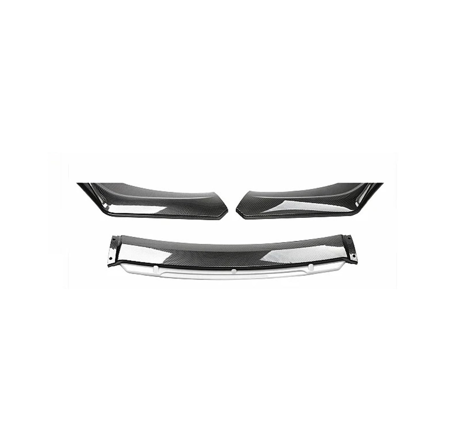 Auto-Frontspoiler Universal Für A3 Für A4 Für A6 Q3 S3 S4 S6 B6 B7 B8 B8.5 Zubehör Limousine Frontschürze Lippe Kinn Spoiler Splitter Diffusor Bodykit Frontstoßstange(Carbon White) von URAGER