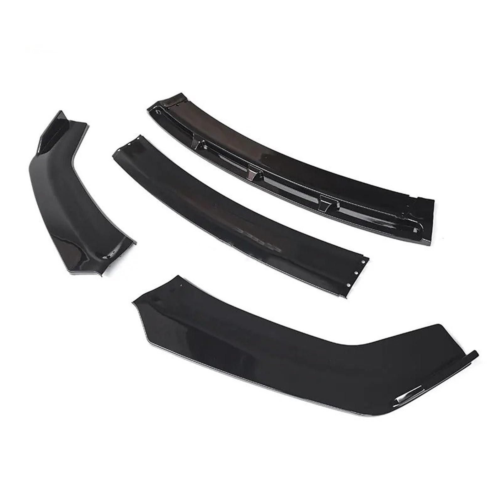 Auto-Frontspoiler Universal Für A3 S3 Für A4 S4 Für A5 Für A6 Limousine Für Q3 Auto Front Lip Splitter Spoiler Diffusor Lip Kit Frontstoßstange(Pure Gloss Black) von URAGER