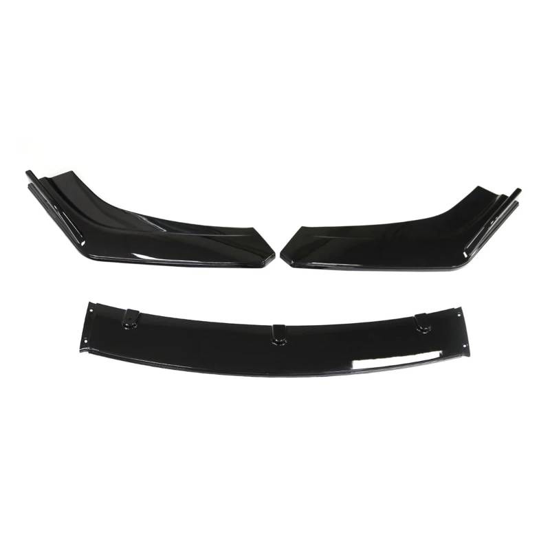 Auto Frontstoßstange Frontspoiler Für Civic Für Limousine 2016 2017 2018 2019 Frontschürze Lip Spoiler Seite Splitter Deflektor Abdeckung Körper Kit Wachen(Glossy Black) von URAGER