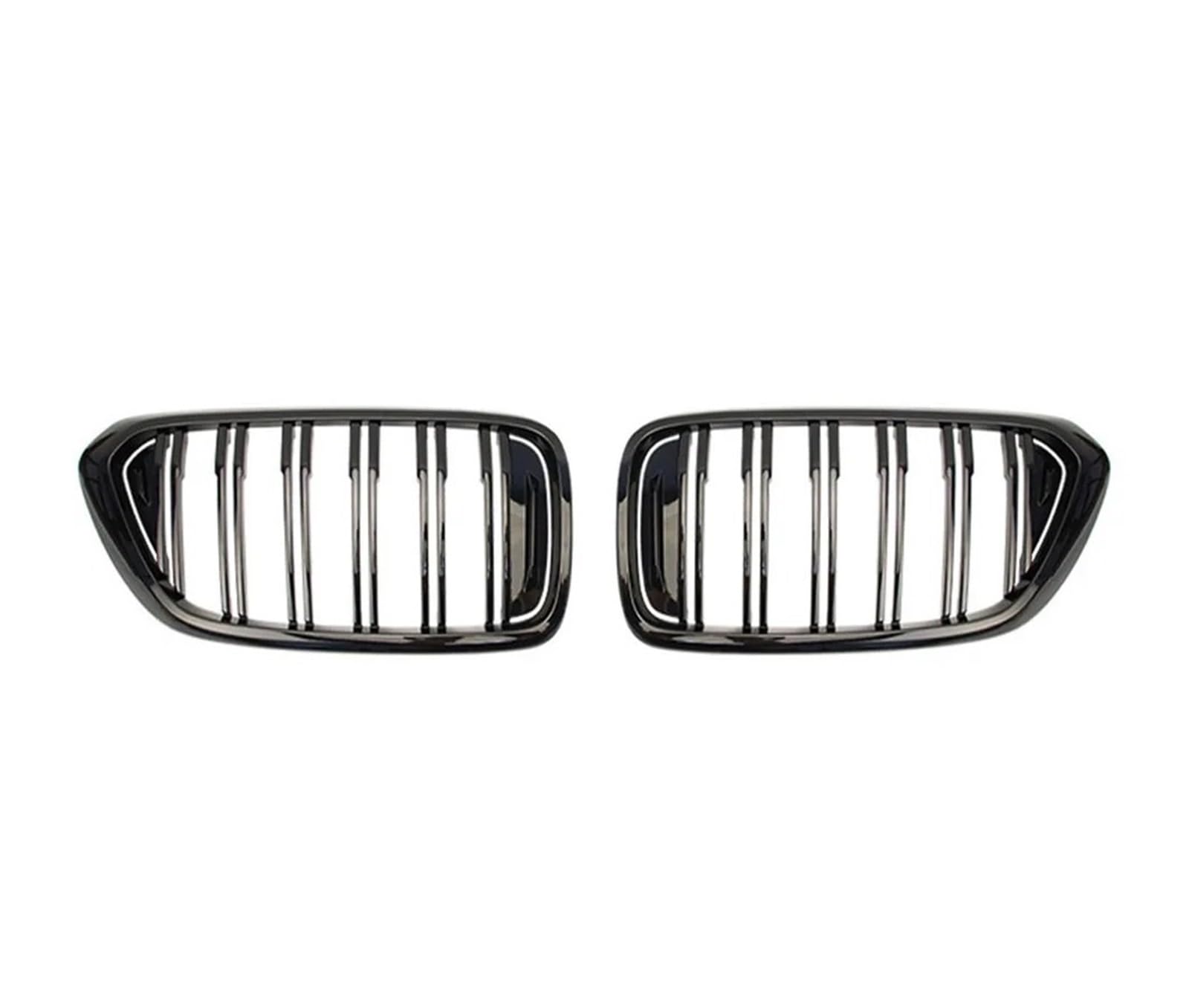 Auto Kühlergrill 2 STÜCKE Für 6 Series Für GT G32 630I 640I 640I 620D 640D Für XDrive 2017-2019 Auto Front Nierengrills Doppellinie Lamellen Racing Grille Front Kühlergrille(Glossy Black) von URAGER