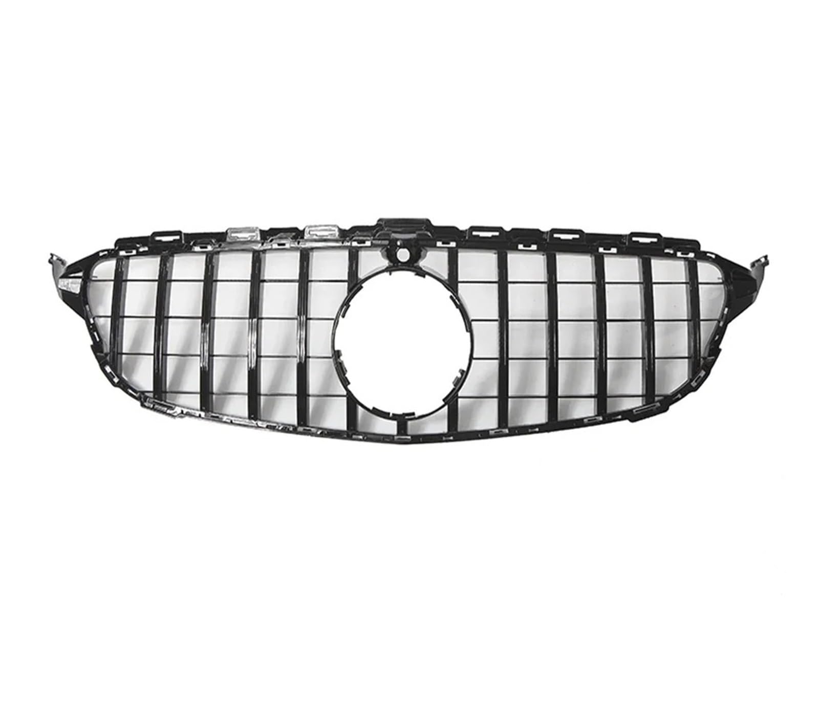 Auto Kühlergrill Frontgrill Für Die Stoßstange Für Benz C-Klasse W205 C180 C200 C250 C300 2015 2016 2017 2018, Renngitter Im Chrom-Schwarz-Diamant-Stil Front Kühlergrille(G-Black W360) von URAGER