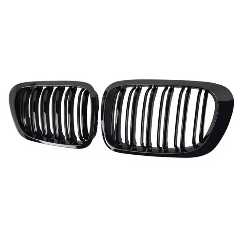 Auto Kühlergrill Für 3er E46 1998 1999 2000 2001 2/4 Türen Auto Front Nierengrill 318i 320i 325i 330i Glanz Schwarz Racing Grille Zubehör Front Kühlergrille(4 Door Gloss Black) von URAGER