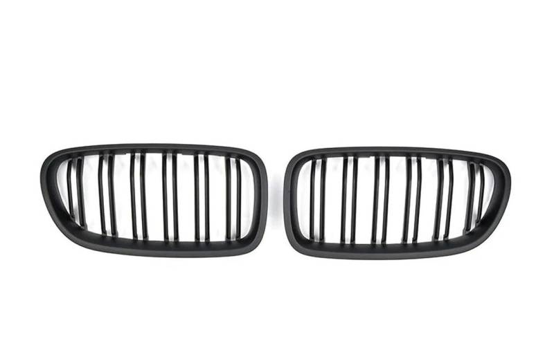 Auto Kühlergrill Für 5 Series F10 F11 F18 520d 530d 540i 2010-2017 Auto Glanz Schwarz Nierengrill Doppellamellen Racing Grill Ersatzteil Front Kühlergrille(Matt-schwarz) von URAGER