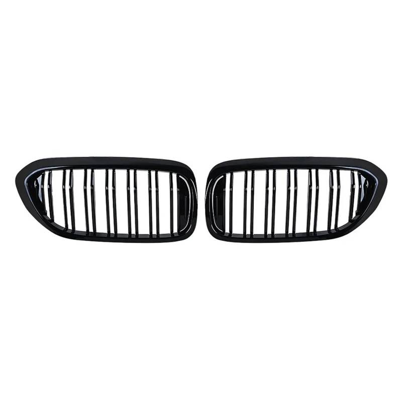 Auto Kühlergrill Für 5 Series Für M5 G30 G31 520i 530i 540i ABS 2016 2017 2018 2019 2-Lamellen Glanz Schwarz Front Nierengrill Frontstoßstangengrill Front Kühlergrille(Glossy Black) von URAGER