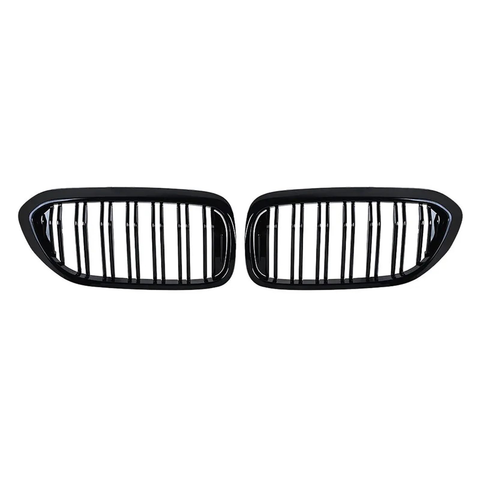 Auto Kühlergrill Für 5 Series Für M5 G30 G31 520i 530i 540i Frontstoßstangengrill ABS 2-Lamellen Glanzschwarz Frontnierengrill Front Kühlergrille(Glossy Black) von URAGER