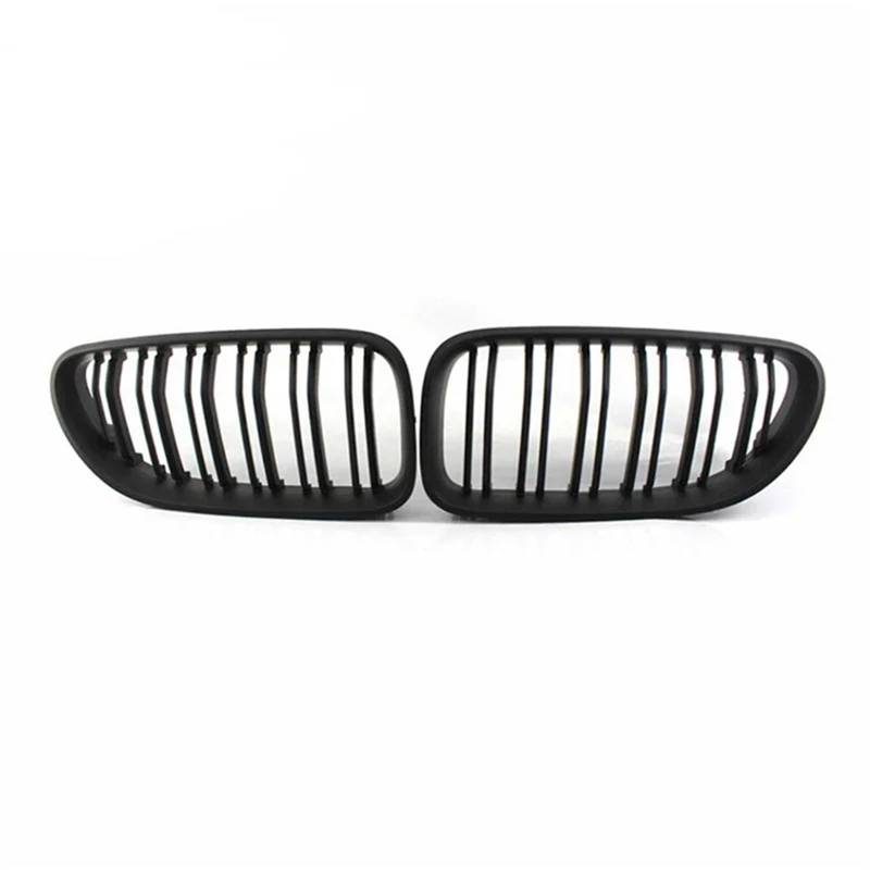 Auto Kühlergrill Für 6er F06 F12 F13 Für M6 2012 13 14 15 16 2017 Auto-Frontnierengrill Stoßstangengrill Racing Grills Doppellamellen Glänzend Schwarz Front Kühlergrille(Matt-schwarz) von URAGER