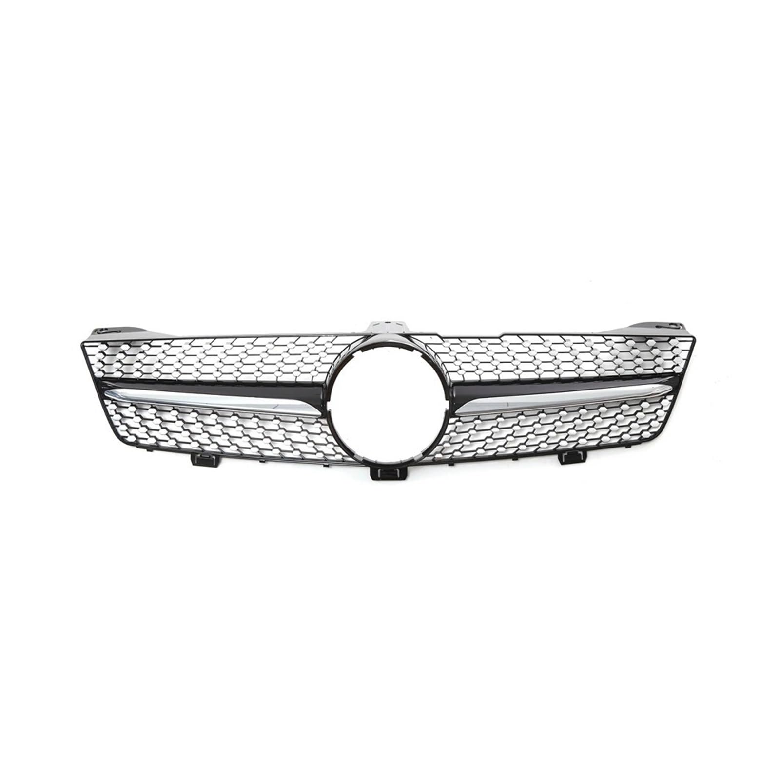 Auto Kühlergrill Für Benz Für CLS-Klasse W219 2005-2008 CLS350 CLS550 CLS63 Für AMG Diamant Stil Stoßstange Grille Glänzend Schwarz Für GTR Stil Grille Front Kühlergrille(Diamonds-Black) von URAGER