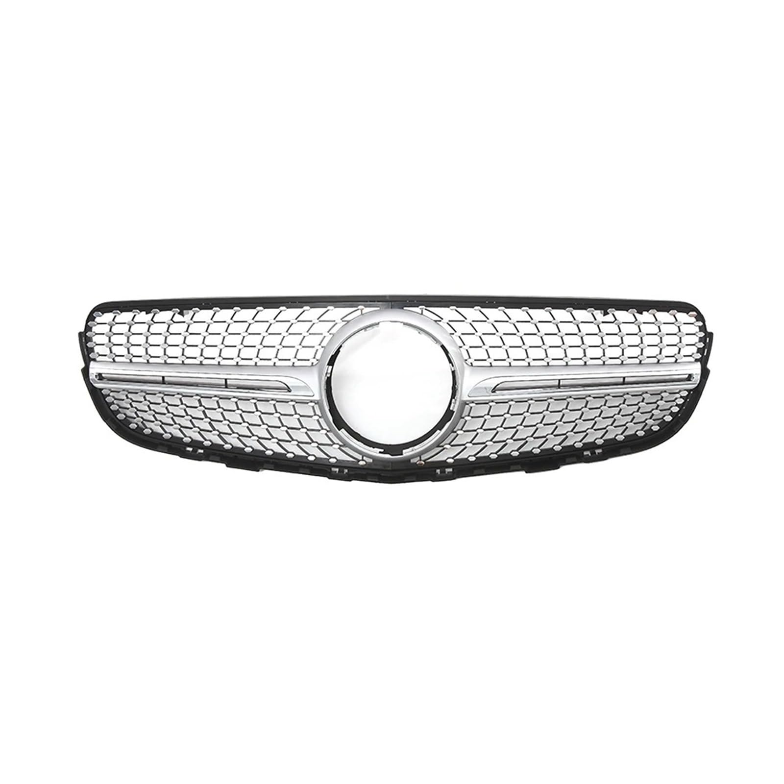 Auto Kühlergrill Für Benz Für GLC X253 C253 2015-2019 Tuning Ersatzteil Diamant GT Stil Front Hood Grille Racing Grill Körper Kit Refit Front Kühlergrille(Diamond-Silver) von URAGER