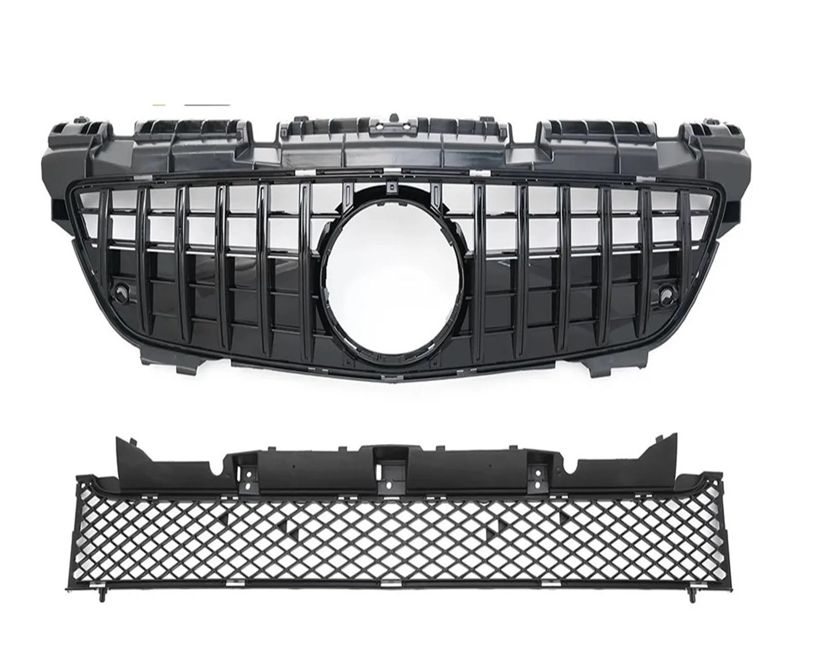 Auto Kühlergrill Für Benz R172 Für SLK 2011 2012 2013 2014 2015 Diamant Für GT Stil Front Einlass Grille Stoßstange Grill Mitte Gitter Mesh Tuning Teil Front Kühlergrille(Black A) von URAGER