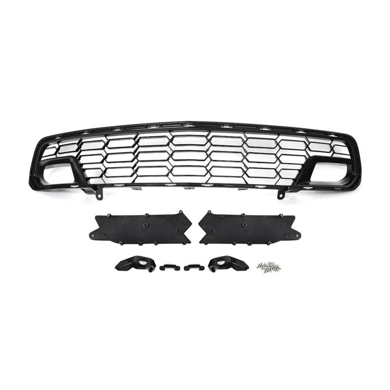 Auto Kühlergrill Für Chevrolet Für Corvette C7 Für Grill Z06 Z51 14 15 16 17 18 19 Front Lower Grille Carbon Flash Front Lufteinlass Gitter Grill Kühler Mesh Grill Front Kühlergrille(with Camera Hole von URAGER