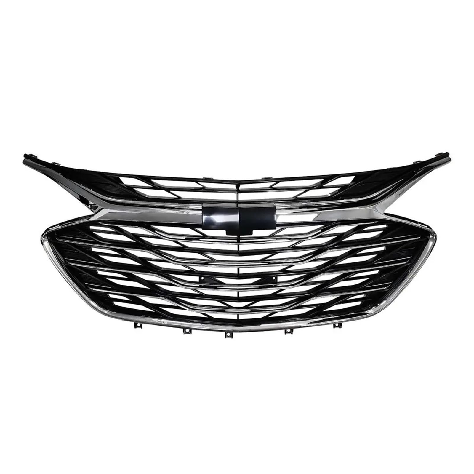 Auto Kühlergrill Für Chevrolet Für Malibu 2019 2020 2021 2022 2023 Frontstoßstange Oberer Unterer Grill Kühlergrill Chrom 3-teiliges Lufteinlassgitter Autozubehör Front Kühlergrille(Silvery) von URAGER