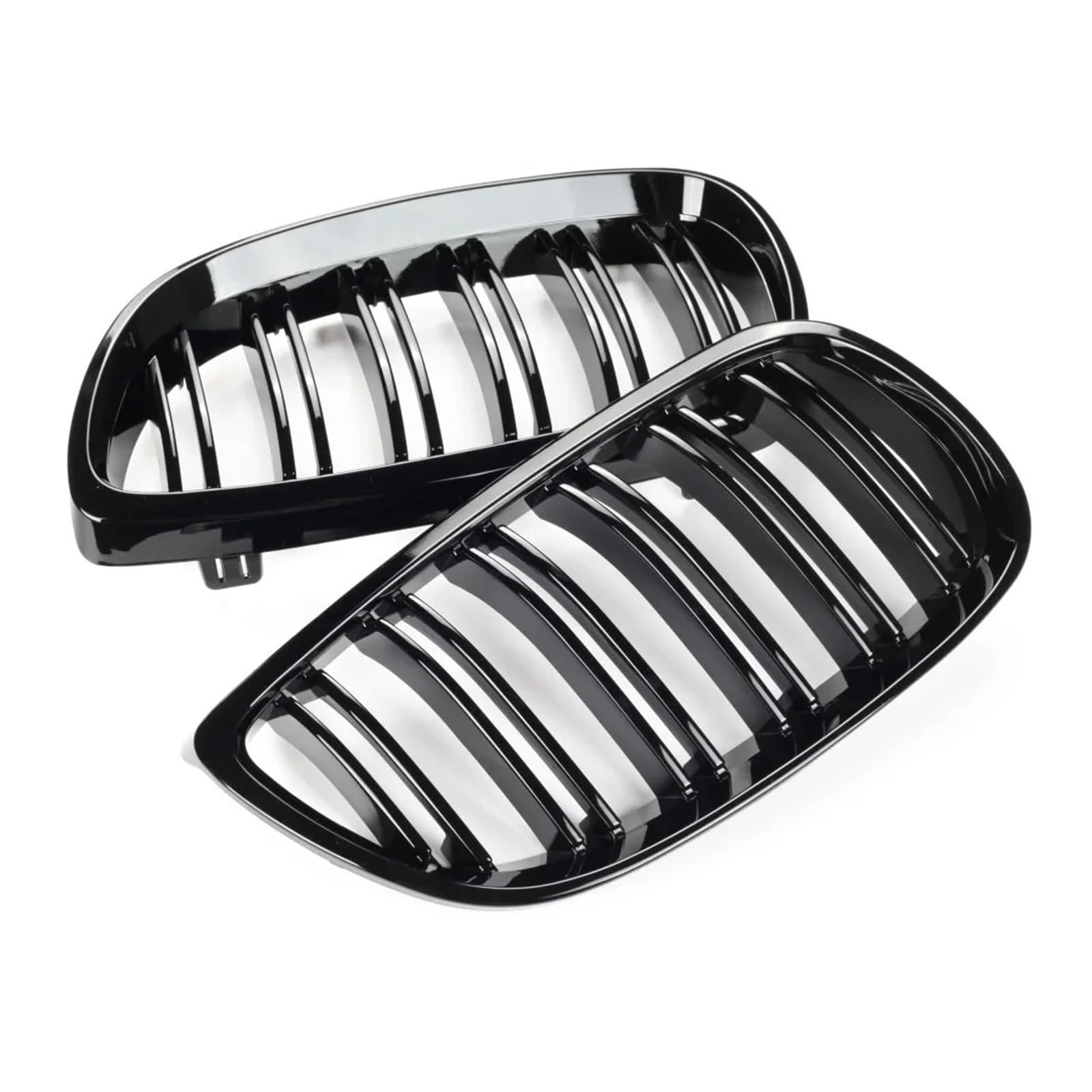 Auto Kühlergrill Für E92 E93 Für M3 2006 2007 2008 2009 Frontstoßstange Nierengrill Glanz Schwarz Dual Line Grille Auto Styling Renngitter Ersatzteil Front Kühlergrille von URAGER