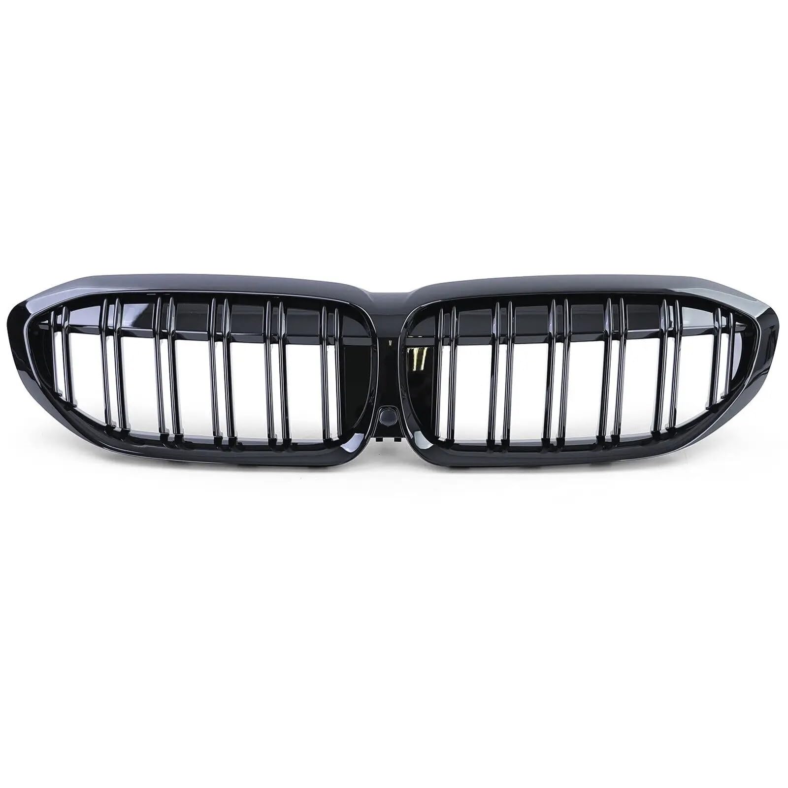 Auto Kühlergrill Für G20 3er G20 G21 G28 2019 2020 2021 2022 Frontstoßstange Haube Nierengrill Renngitter Ersatz Black Diamond Meteor Style Front Kühlergrille(2 Slat-Gloss Black) von URAGER