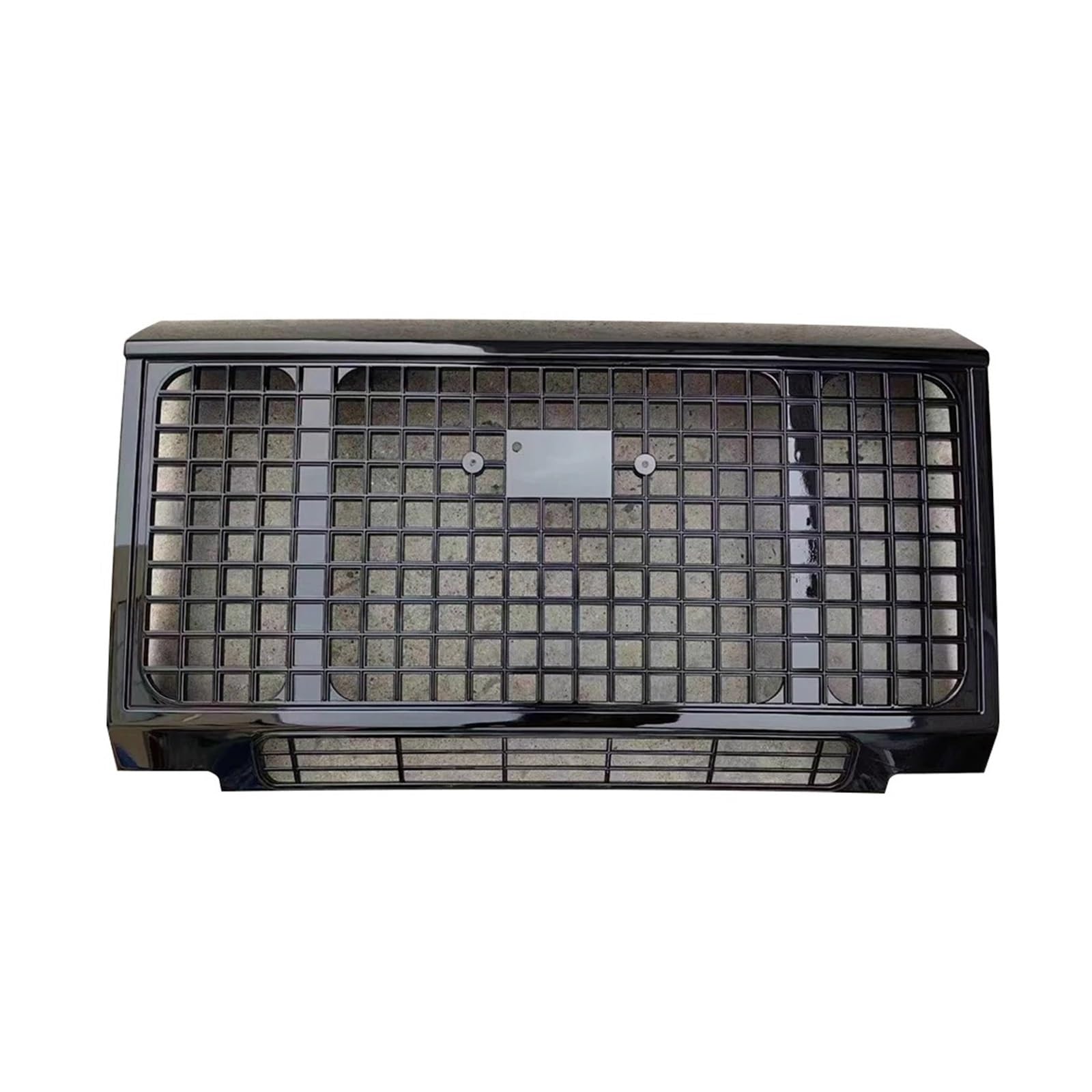 Auto Kühlergrill Für Land Für Rover Für Defender Fahrzeug Auto Teile Auto Styling Tuing Vorne Mitte ABS Edition Stil Kühlergrill Front Kühlergrille(Style 2 Black) von URAGER