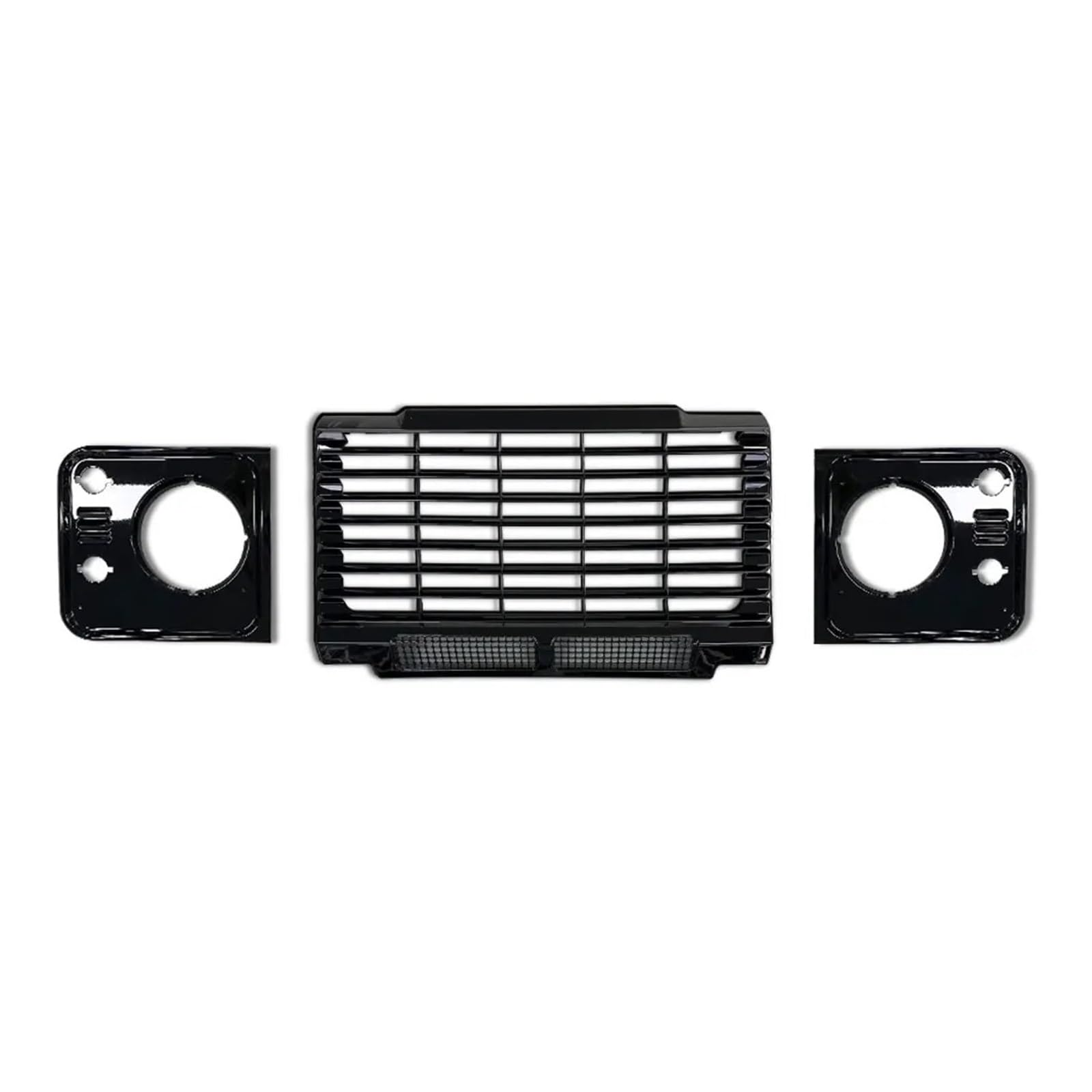 Auto Kühlergrill Für Land Für Rover Für Defender Fahrzeug Auto Teile Auto Styling Tuing Vorne Mitte ABS Edition Stil Kühlergrill Front Kühlergrille(Style 3 Glossy Black) von URAGER