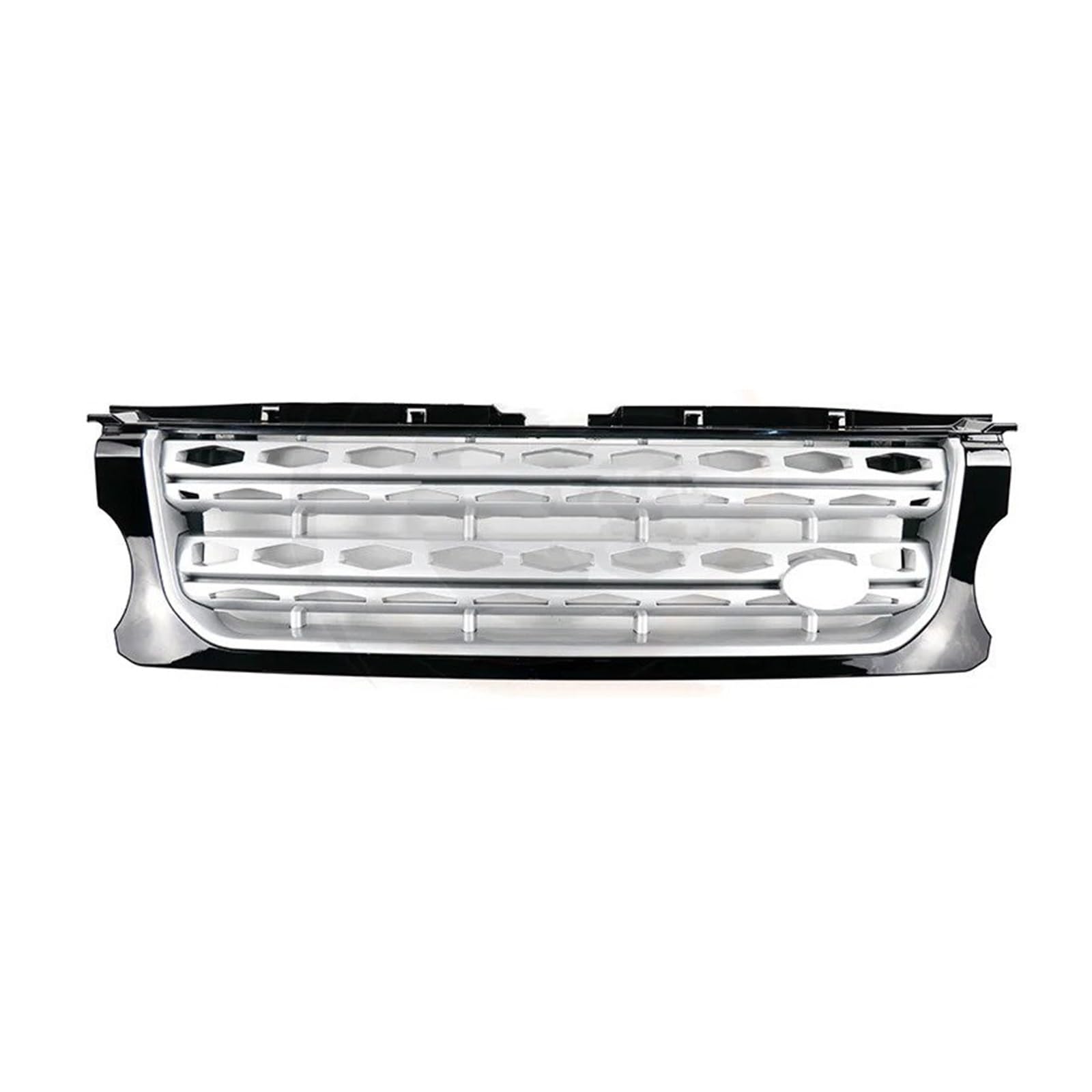 Auto Kühlergrill Für Land Für Rover Für Discovery 4 LR4 2014 2015 2016 L319 Frontstoßstange Auto-Mittelteil Styling Oberer Renngrill Front Kühlergrille(Black Silver) von URAGER